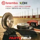1 Set Front Brembo Disc Rotors+KDH Pads for Toyota 86 ZN6 12-22 276mm