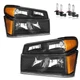 Pair Headlights For 2004-2012 Chevy Colorado GMC Canyon Black Headlamps w/Bulbs Pair Headlights For 2004-2012 Chevy Colorado GMC Canyon Black Headlamps w/Bulbs