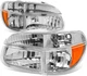 Headlights Assembly Compatible with 1995-2001 Ford Mercury Explorer Mountaineer,