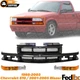 Front Grille Primed + Turn Signal Lights For 1998-2003 Chevrolet S10