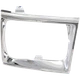New Head light Headlight Door Headlamp Bezel Passenger Right Side Chrome
