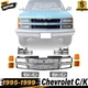 Front Grille Chrome + Head & Signal Light + Reflector For 95-99 Chevy C/K Series