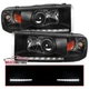Black Projector Headlights Fit 1994-2001 Dodge Ram 1500 2500 3500 LED Strip Lamp