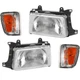 Headlight Kit For 1993-1998 Toyota T100 With Corner Light Left and Right Side