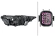 HELLA 1ZX 013 376-131 Head Light Head Lamp Left N/S LED PWY24W 12V Fits Audi
