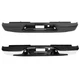 Black / Chrome Rear Bumper For Chevy Silverado GMC Sierra 2500HD 3500HD 99-07
