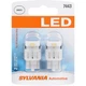 SYLVANIA - 7443SL.BP2 T20 LED White Mini Bulb - Bright LED Bulb
