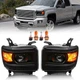 For 2014-2019 GMC Sierra 1500 2500HD 3500HD Left+Right Pair Projector Headlights