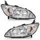 Pair Headlights Assembly For 2004-2005 Honda Civic 2/4-Door Left+Right Headlamps