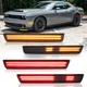 Dynamic Front Rear Fender LED Side Marker Lights For Dodge Challenger 2015-2023