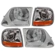 Headlight & Corner Light Kit Halogen for 1998-2003 Ford F-150 Lariat, XL, XLT