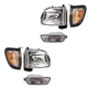 6 Pc Set Headlights w/ Front & Corner Signal Park Lights for 01-04 Toyota Tacoma