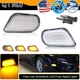 2x Clear White DRL Amber Turn Signal Lights For 98-02 Pontiac Firebird Trans Am