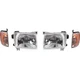 Headlight Set For 1998-2000 Nissan Frontier with Corner Lights