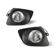 For 2009-2012 Toyota Venza Pair Fog Lights Black Clear Projectors Driving Lamps