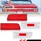4PCS Red Rear Tail Light & Backup Light Lenses For 1964 Chevy Chevelle / Malibu