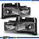 For 1988-1998 Chevy Silverado GMC C10 C/K 1500 Pickup Sierra Smoke Headlight Set