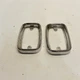 VINTAGE 1973-1974 AMC JAVELIN #3665268 PAIR FRONT PARKING SIGNAL LIGHT BEZELS