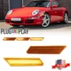 Amber Sequential LED Side Marker Lights For Porsche 911 997 987 Cayman Boxster