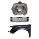 Fender and Headlight Kit Fits 97 Toyota Tacoma RWD Primed Front Driver Side