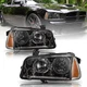 FOR 2006-2010 DODGE CHARGER BLACK AMBER PAIR HEADLAMPS LH+RH HEADLIGHTS 06-10