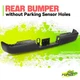 OE Style w/o Sensor Holes Black Rear Bumper Face Bar for Dodge Ram 3500 09-24 OE Style w/o Sensor Holes Black Rear Bumper Face Bar for Dodge Ram 3500 09-24