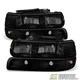 Blk Smoke 1999-2002 Chevy Silverado 00-06 Tahoe Suburban Headlights+Signal Lamps