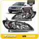 Headlights Assembly For 2004-2005 Honda Civic Clear Front Light Left + Right