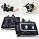 Fit For 2007-2014 Chevy Tahoe Suburban LED Projector Headlights Lamps Smoked