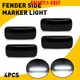 For Dodge RAM 2010-2018 2500 3500 Dually Bed LED Fender Side Marker Light 4-12X