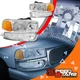 FOR 01-07 GMC SIERRA/YUKON DENALI CLEAR AMBER HEADLIGHT+BUMPER SIGNAL LAMPS/4PCS