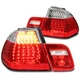 For 02-05 BMW E46 3 Series 320i 325i 330i Sedan LED Tail Brake Lights Lamps Red