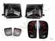 Black Headlights Front Signal + Tail Lights Lamps For 98 99 00 Toyota Tacoma 4WD