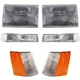 Headlight Kit For 93-96 Jeep Grand Cherokee With Corner Light Turn Signal Light