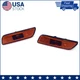 2X For Volvo S80 (1999-2006) Amber Bumper Light Lens & Reflectors 9188263