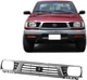 Grille For 95-97 Toyota Tacoma Chrome Shell w/ Black Insert Plastic