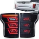 2015-2019 For Ford F150 Smoke Full LED Brake Tail Lights W/Sequential signal Set
