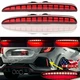 Rear Bumper Reflector Brake Light DRL Turn Signal Kit For Honda Civic 2017-2021
