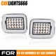 Clear Front LED Corner Signal Lights Parking Lamps Fits For 2003-09 Hummer H2