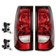 Silverado Tail Lights Compatible With 2003-2006 Chevy Silverado 1500/1500HD 2...