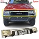 For 1989-1991 Toyota Pickup 4WD Headlight +Headlight Door+Grille Chrome Set of 5