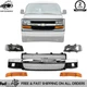 Front Grille Assembly + Headlight Kit For 2003-2023 Chevrolet Express 2500 3500
