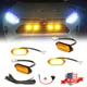 4PCS Raptor Style Amber LED Lamp Front Grill Light Kit For Toyota RAV4 2019-2022