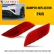 For Subaru Crosstrek Impreza WRX XV 08-17 Red Rear Bumper Reflector Marker LH RH