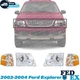 Halogen Headlight Kit For 2002-2004 Ford Explorer with Corner Light LH and RH