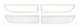 OER Standard Park Lamp Lens and Trim Set 1970-1973 Chevy Camaro Standard Models