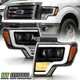 For 2009-2014 Ford F150 Halogen LED Tube w/ Greeting Lamp Projector Headlights