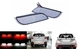 2x Clear LED Bumper Reflector Tail Stop Brake Lights For Subaru Impreza WRX STI