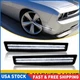 2x Smoked Lens Front Side Marker White LED Lights For 2015-2021 Dodge Challenge