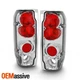 Fits 89-96 Ford F-150 F-250 Bronco Pickup Truck Chrome Clear Tail Light Lamp Set